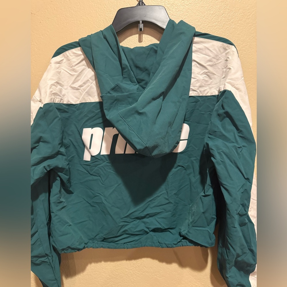 Prince Women’s Cropped Hooded Full Zip Windbreaker Jacket